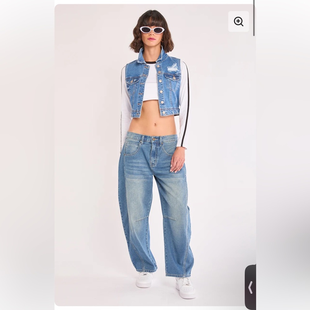 PTCL Ella - Low Loose Non Stretch Barrel Leg Jean NWT